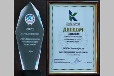 ООО «БГК» – лауреат премии Правительства Республики Башкортостан в области качества 2021 года