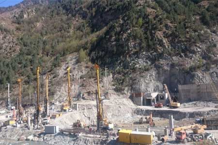 На Зарамагской ГЭС-1 приступили к строительству здания гидроэлектростанции