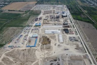 В Сырдарьинской области возводится новая электростанции в 1500 МВт