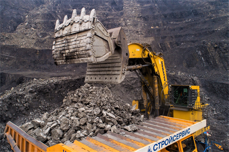 На разрезе «Березовский» гидравлический экскаватор оснастили системой аварийной остановки