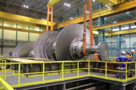 На Ленинградском Металлическом заводе собирают головной образец первой российской тихоходной турбины