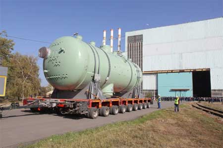 «Атоммаш» отгрузил полный комплект парогенераторов для строящегося энергоблока №3 АЭС «Куданкулам» (Индия)