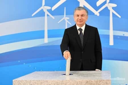 В Узбекистане началось строительство первой ветровой электростанции