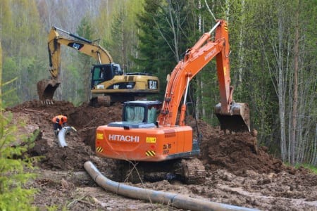 В Вологодской области ведется строительство межпоселкового газопровода и реконструкция очистных