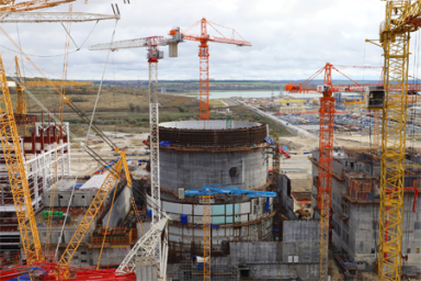 Курская АЭС-2: на втором энергоблоке завершен монтаж четвертого яруса внутренней защитной оболочки
