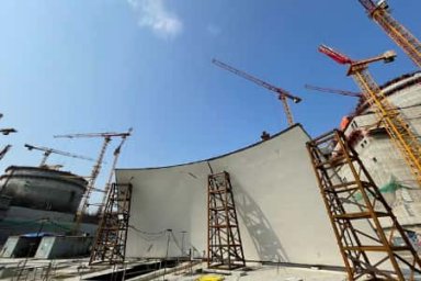 На АЭС «Руппур» начались работы по укрупнительной сборке купола НЗО первого энергоблока