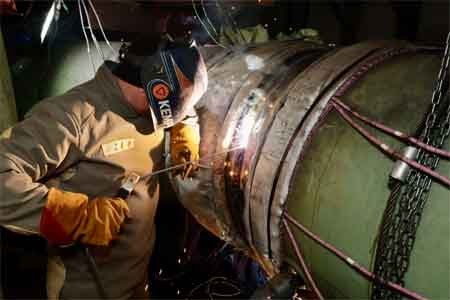 На стройплощадке энергоблока №2 Курской АЭС-2 начались работы по сварке главного циркуляционного трубопровода