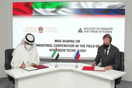 Министерство промышленности и передовых технологий ОАЭ объединяет усилия с Министерством промышленности и торговли РФ в области развития водородных технологий