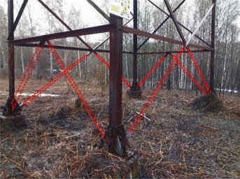 В Новосибирской области участились случаи хищения элементов опор высоковольтных ЛЭП