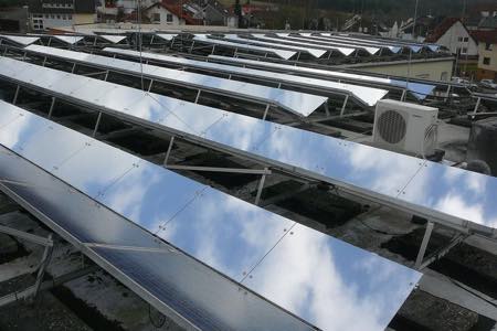 Фотоэлектрическая солнечная электростанция с отражателями. Результаты проекта