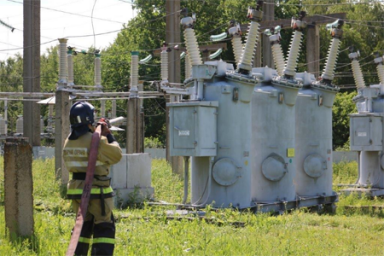 В энергосистеме Рязанской области прошли учения по ликвидации условной аварии в пожароопасный период