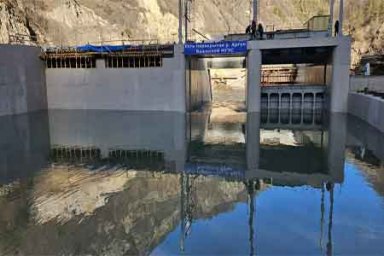 На строительстве Башенной МГЭС перекрыта река Аргун