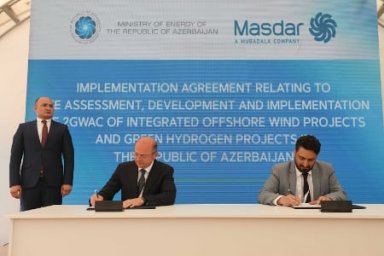 Masdar собирается построить до 10 ГВт мощностей ВИЭ в Азербайджане