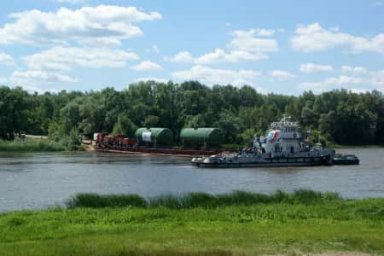 Два парогенератора Атоммаша для блока Курской АЭС-2 прошли первые 515 км пути