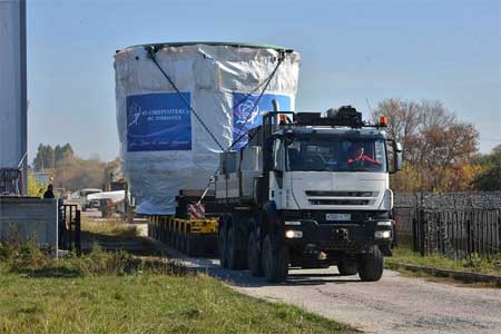 На стройплощадку Курской АЭС-2 доставлено первое крупногабаритное оборудование для энергоблока №1