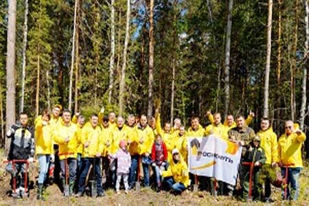 Пятнадцать тысяч сотрудников «Роснефти» и ее дочерних обществ приняли участие в экологической акции «Зеленая весна»