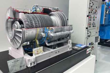 ОДК представила первую отечественную турбину большой мощности ГТД-110М на Российской энергетической неделе ОДК представила первую отечественную турбину большой мощности ГТД-110М на Российской энергетической неделе