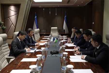 Состоялась встреча Министра энергетики и Чрезвычайного и Полномочного Посла Японии в Узбекистане