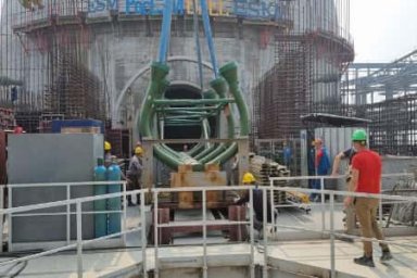 На стройплощадке энергоблока № 1 АЭС «Руппур» (Бангладеш) был выполнен монтаж коллекторов пара