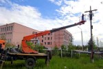 Энергетики ведут капитальный ремонт линий в микрорайоне Марха г. Якутска