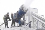 Впервые в Кузбассе для пылеподавления на угольном предприятии применили снегогенераторы