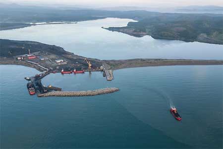 По итогам 7 месяцев работы угольный морской порт «Шахтерск» вошел в десятку крупнейших портов России