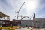 На стройплощадке реактора МБИР строители приступили к монтажу купола реакторного здания