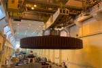 На Новосибирской ГЭС установили ротор в кратер гидрогенератора № 2