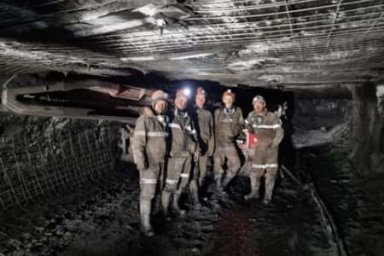 На шахте «Восточная Денисовская» увеличили скорость проходки с 375 до 501 метров в месяц