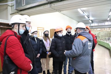 Студентам Ульяновского профессионально-политехнического колледжа провели экскурсию по ТЭЦ-1