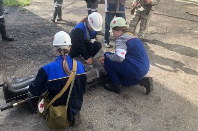 На шахте «Первомайская» угольной компании «Северный Кузбасс» ГК ТАЛТЭК провели учения по гражданской обороне и чрезвычайным ситуациям
